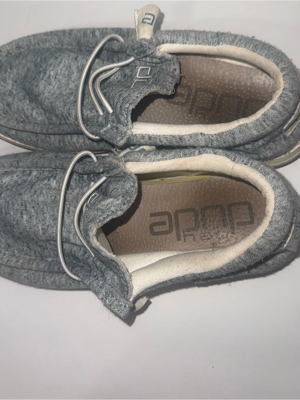 Hey Dude Wally Shoes Women’s Size 5 Grey Blue Color Slip On Blue Prey - Picture 3 of 5